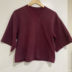 The North Face Short-Sleeve Sweatshirt - Burgundy